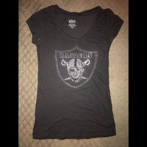 Raiders v neck T-shirt for women